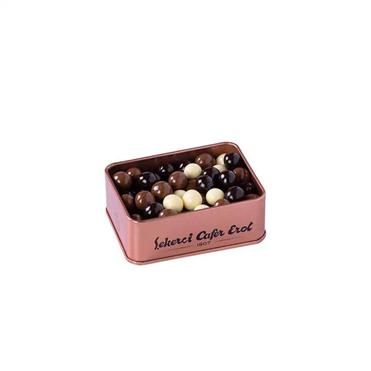 Şekerci Cafer Erol Coffee Bean Dragee - Bronze Tin Box, 150 g