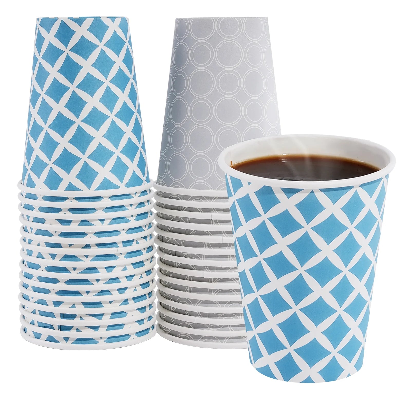 KATBITE 12oz Disposable Paper Cups – 28 Count