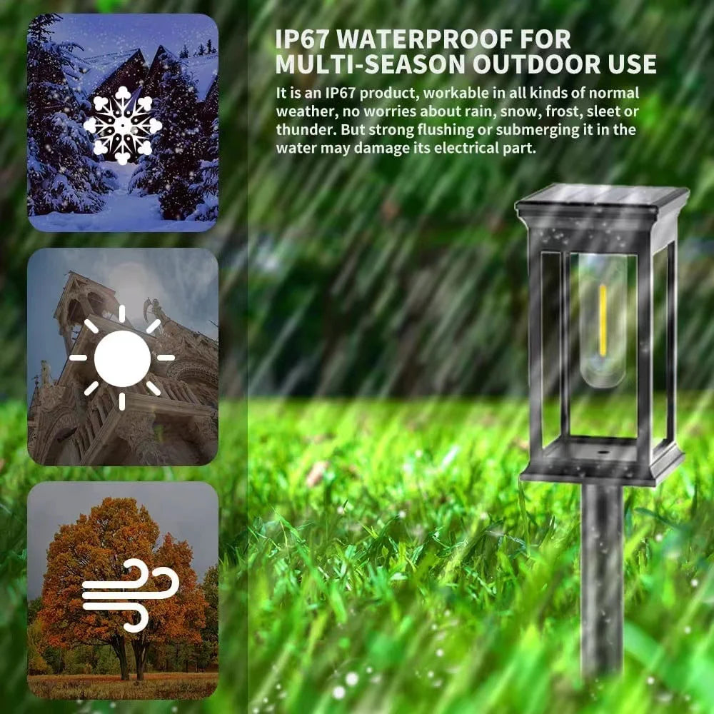 ☀️ Kidsjoy Solar Pathway Lights – 6 Pack