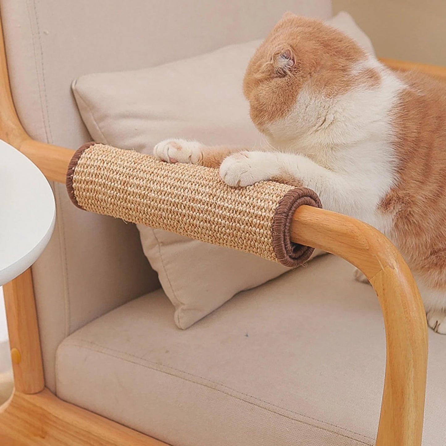perfeclan Eco-Friendly Sisal Cat Scratcher Mat – Multi-Use Scratch Pad, Play Mat, and Furniture Protector