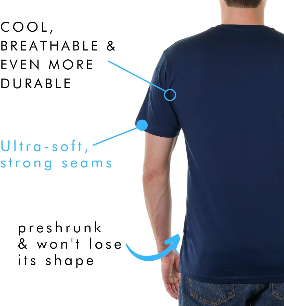 Ultra Soft 100% Organic Cotton V-Neck T-Shirt – Certified Sustainable, Modern Classic Fit
