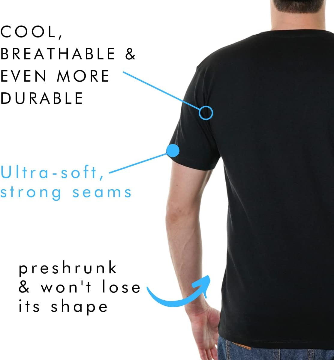 Men’s 100% Organic Cotton V-Neck T-Shirt – Ultra-Soft, Breathable & GOTS Certified