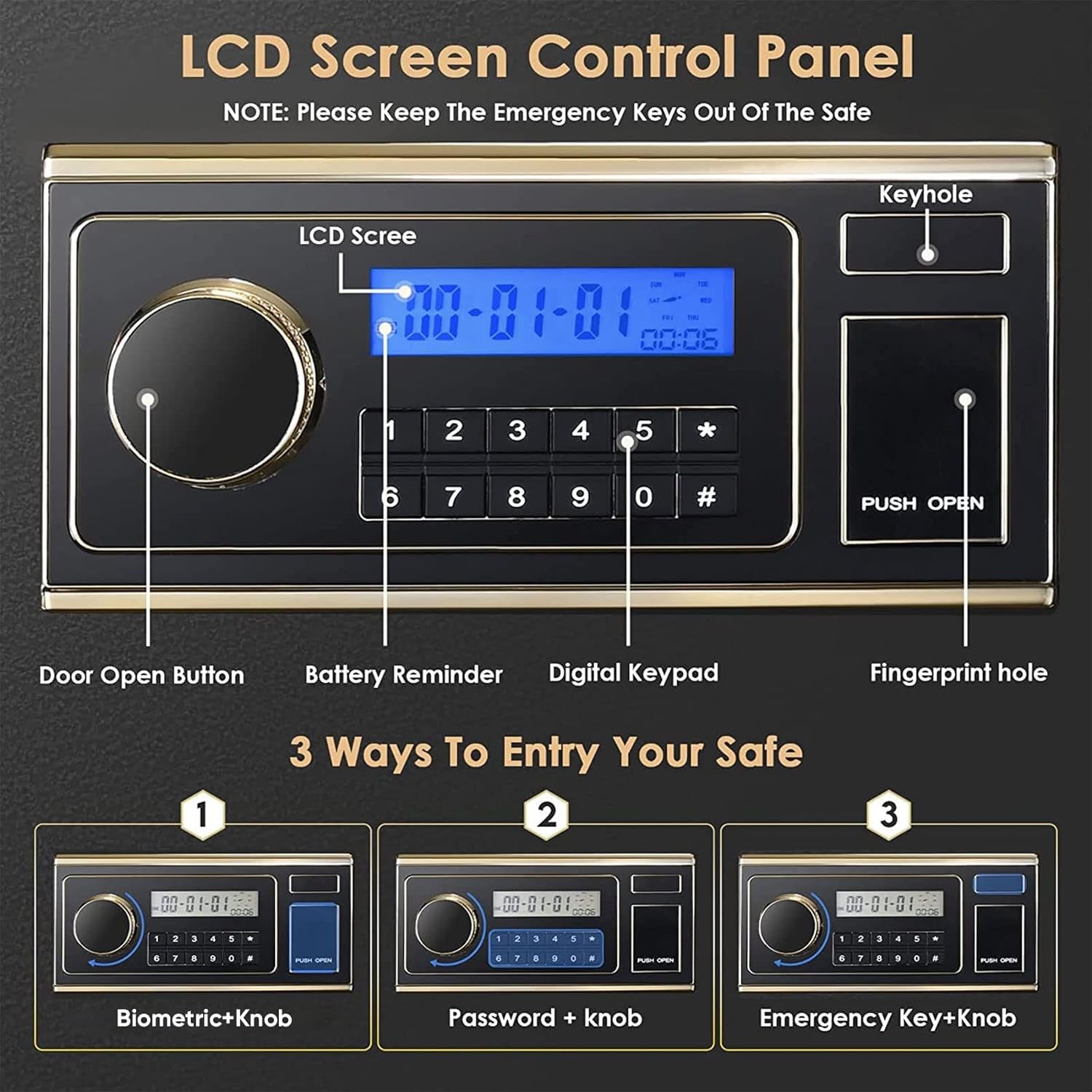 Diosmio Biometric Safe – Ultra-Secure, Quick Access & User-Friendly
