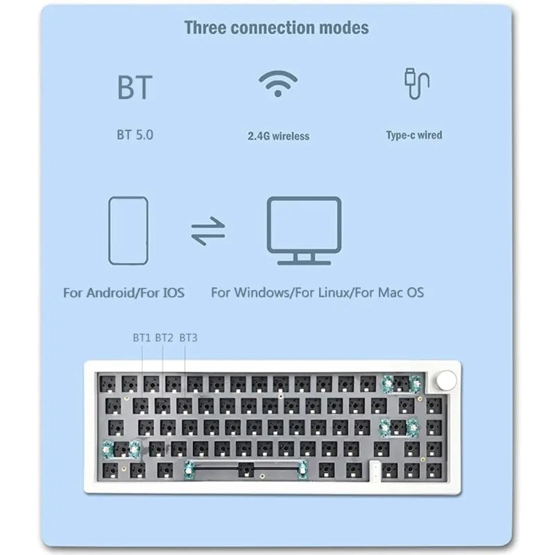 Customized Mechanical Keyboard Kit RGB Backlit