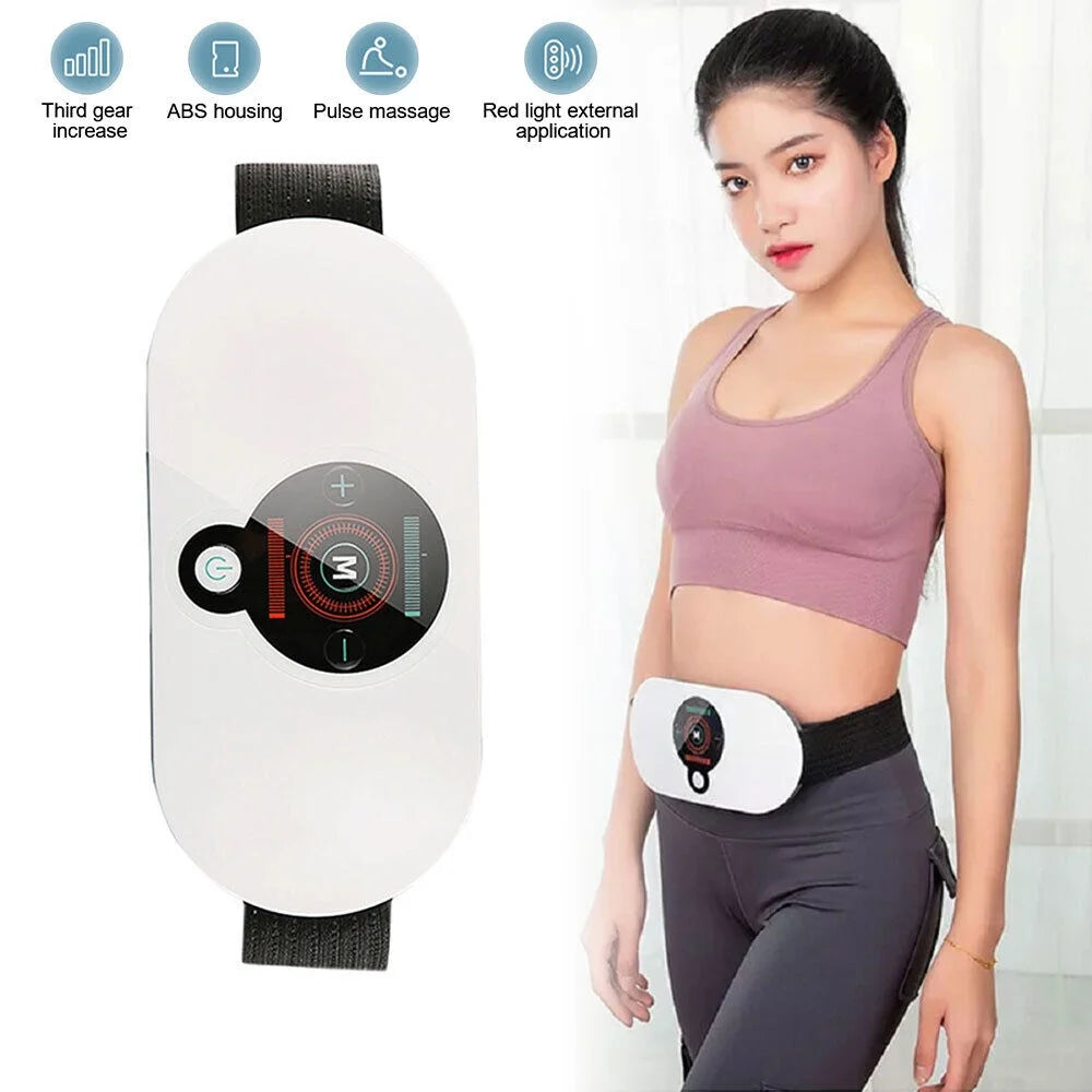 🔥 Electric Heating Pad for Menstrual Cramps – Portable Uterus & Back Warmer with 3 Heat Levels & 9 Massage Modes