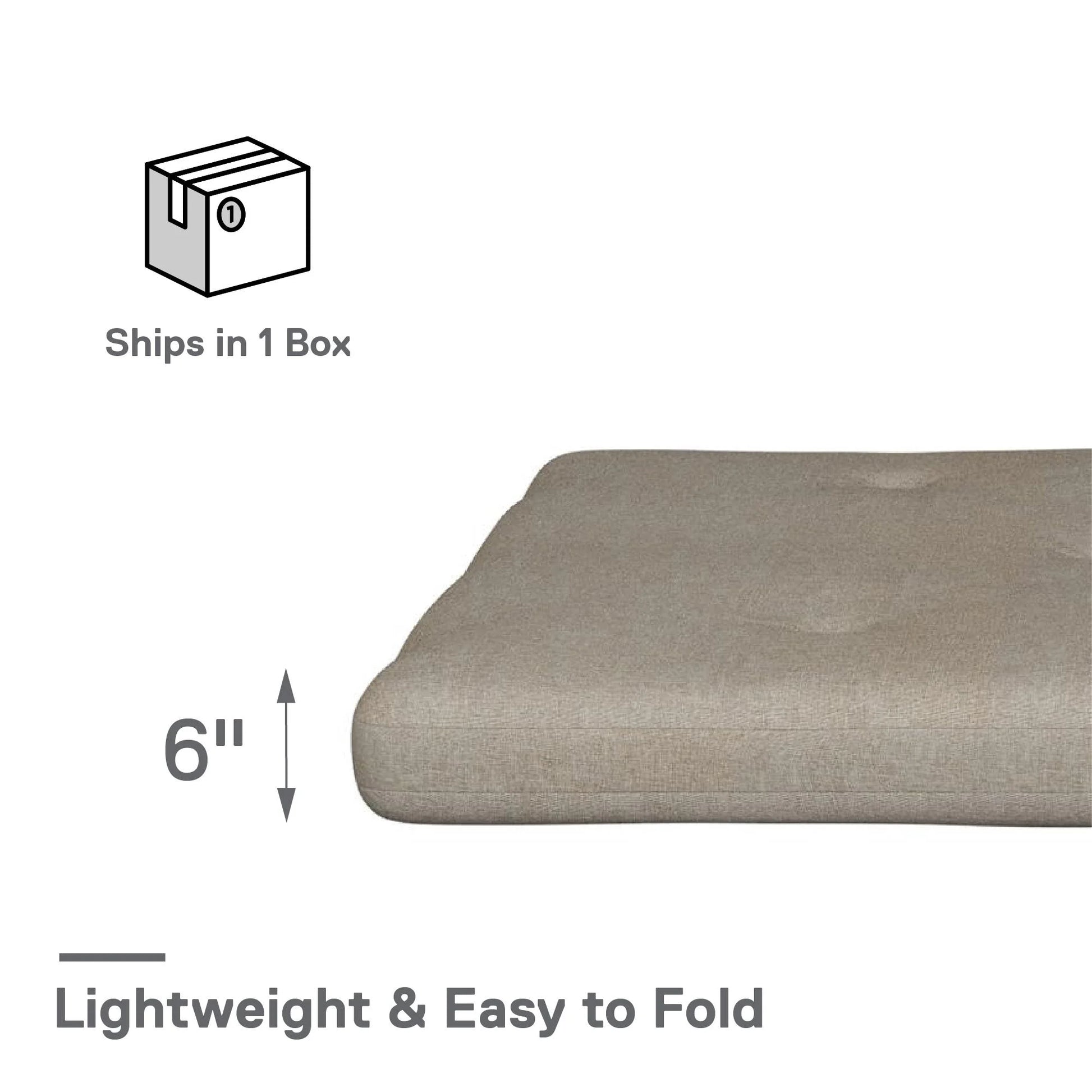 Caddie 6-Inch Tufted Futon Mattress – Full Size