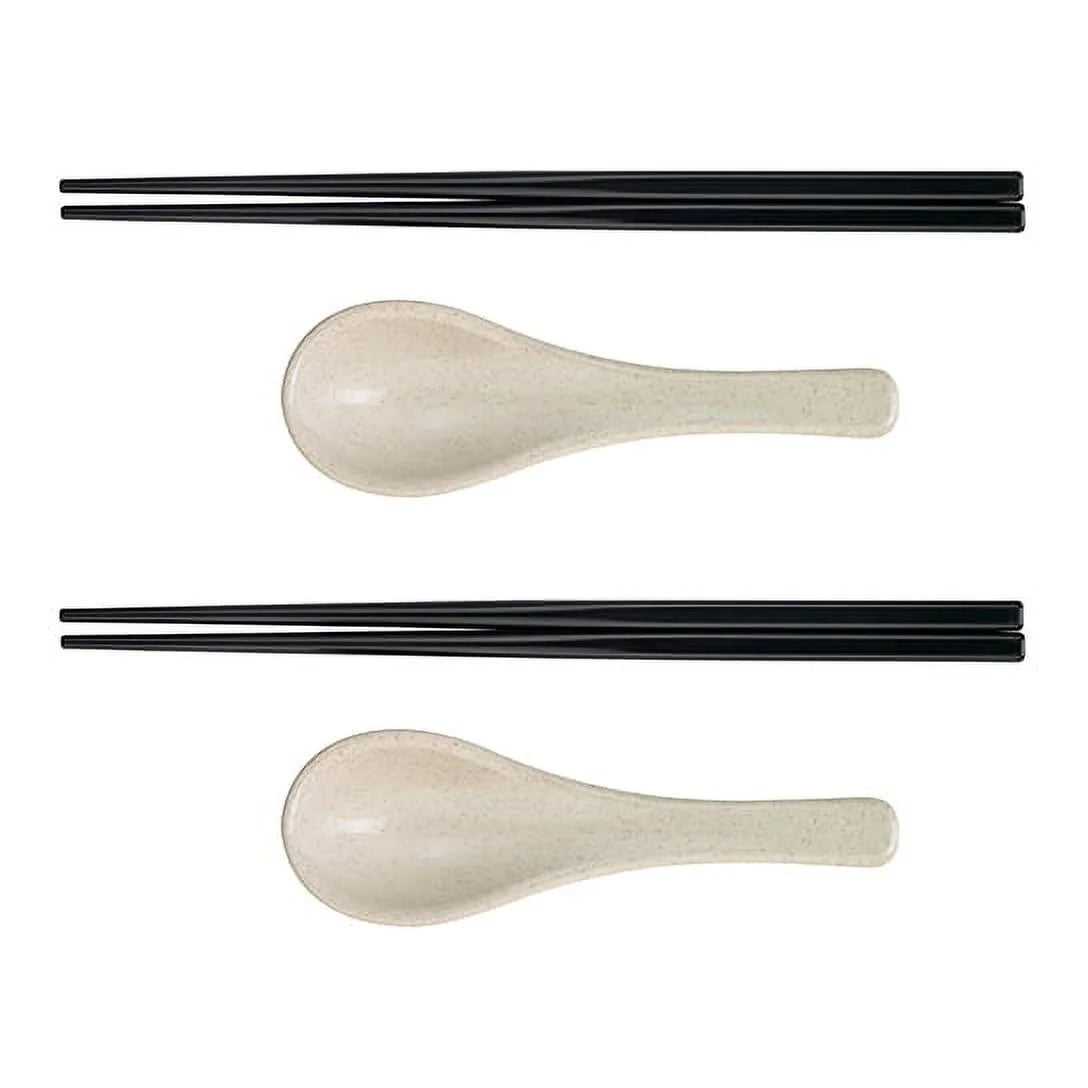 Ozeri Earth Ramen Bowl Set – 6-Piece Plant-Based Eco-Friendly Dinnerware