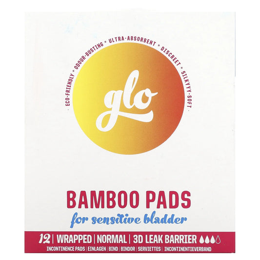 Glo 100% Organic Bamboo Pads – Natural Protection for Bladders & Heavy Flow