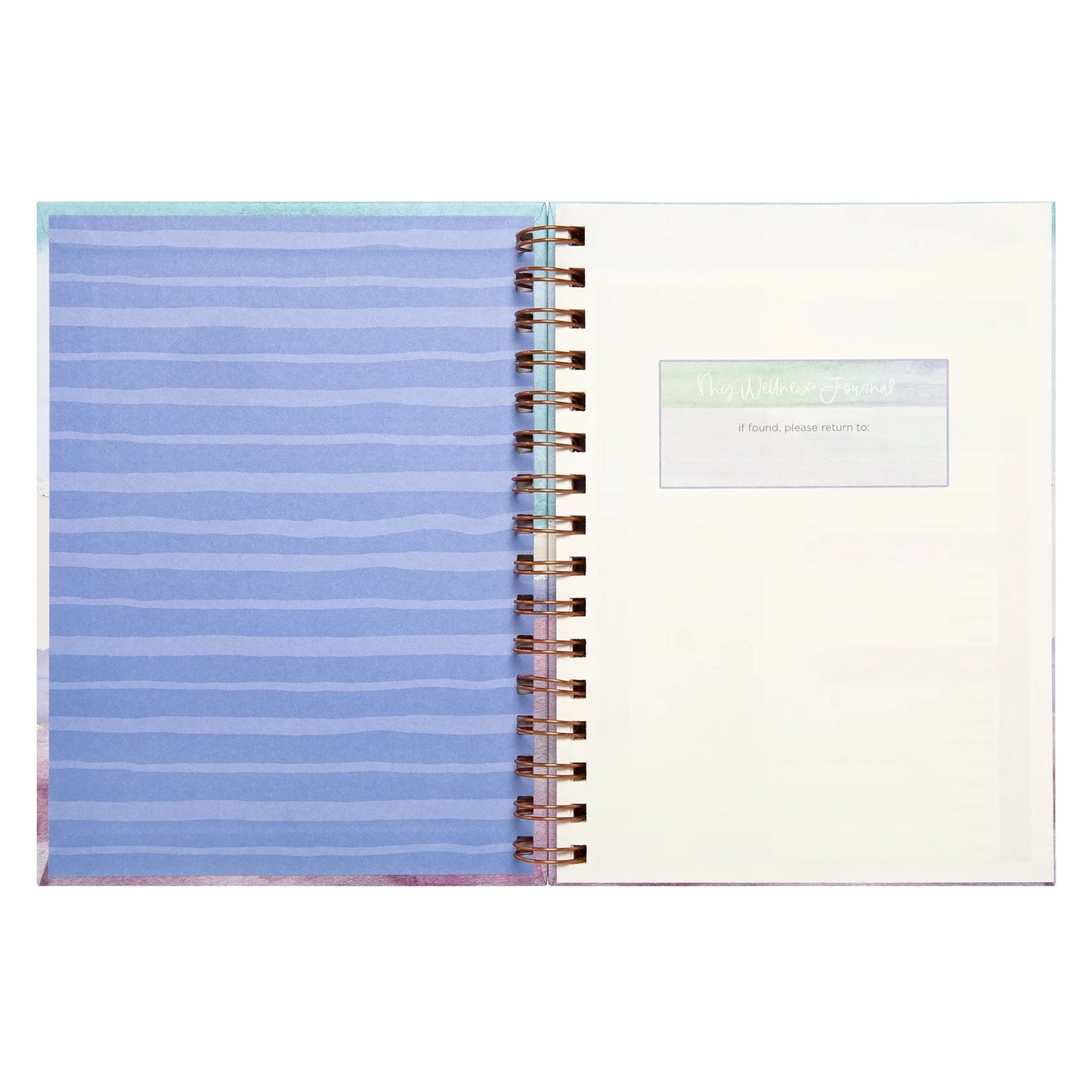 Mintgreen 6" x 8" Wellness Spiral Journal – 200 Pages