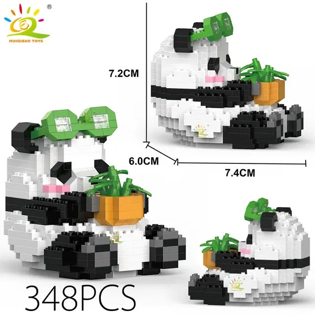 Mini Panda Building Blocks Set