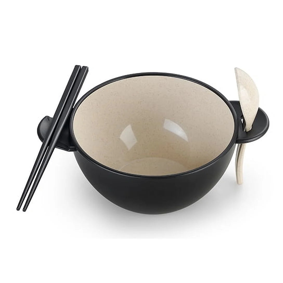 Ozeri Earth Ramen Bowl Set – 6-Piece Plant-Based Eco-Friendly Dinnerware