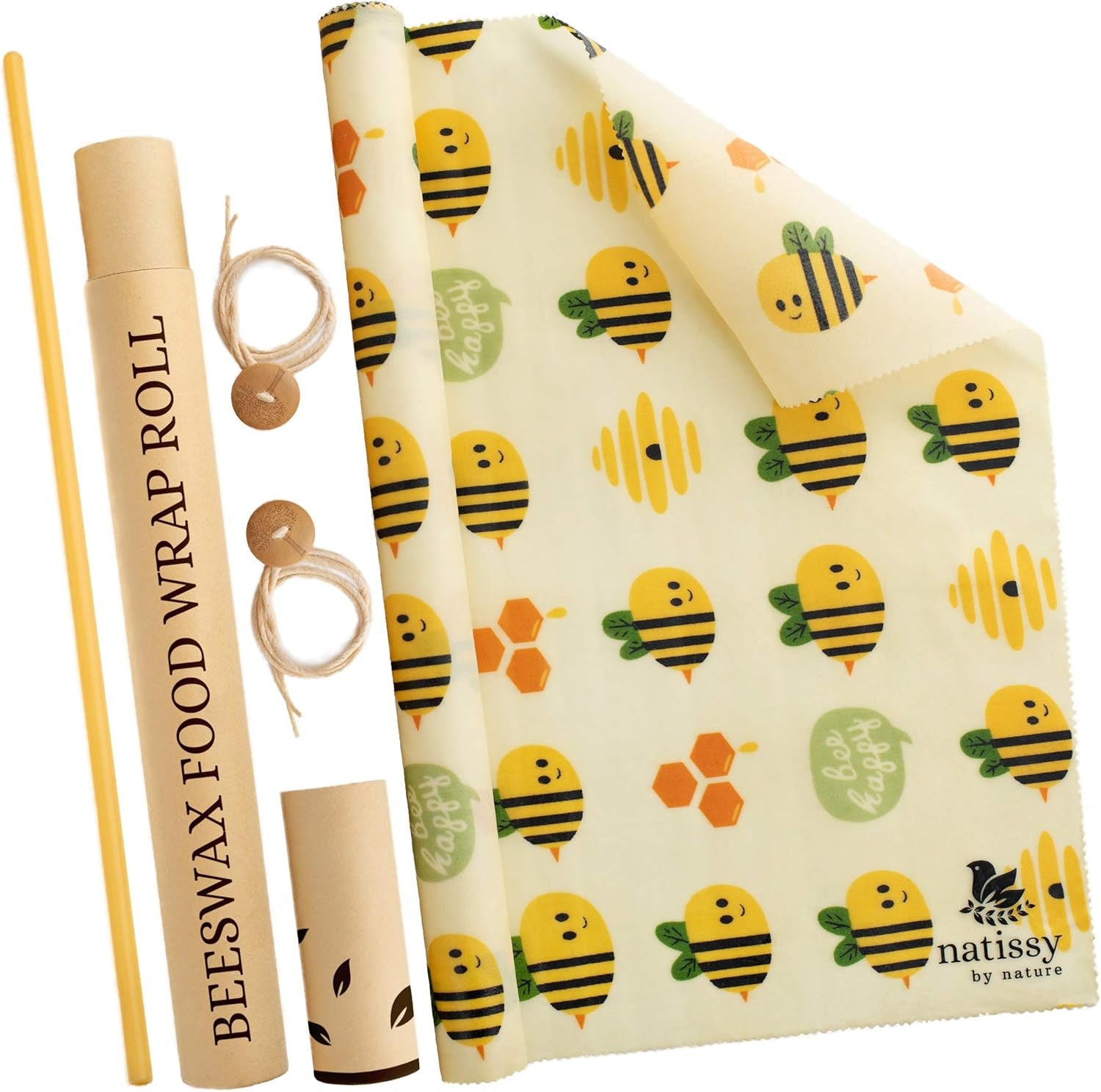 🐝 Natissy Beeswax Wrap – Sustainable, Stylish, and Plastic-Free Food Storage