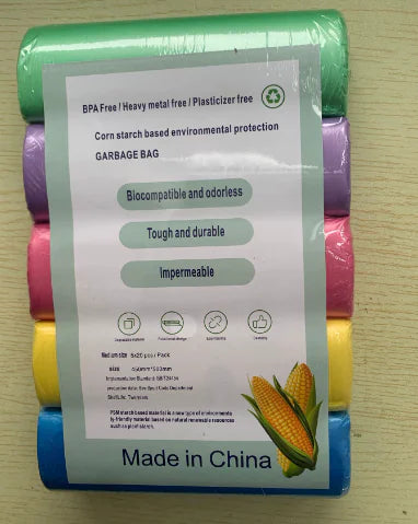Biodegradable Trash Bags (100pcs, Thickened)