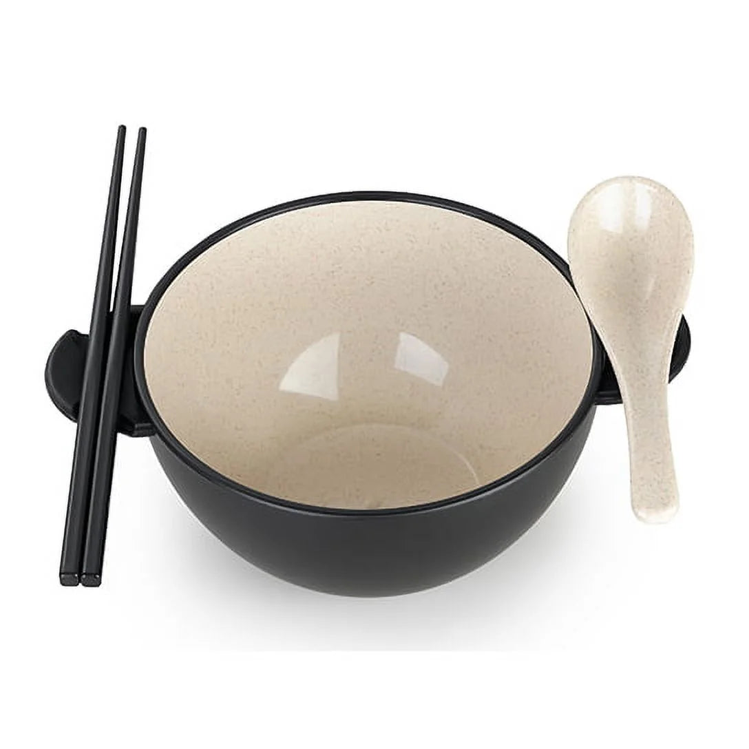 Ozeri Earth Ramen Bowl Set – 6-Piece Plant-Based Eco-Friendly Dinnerware