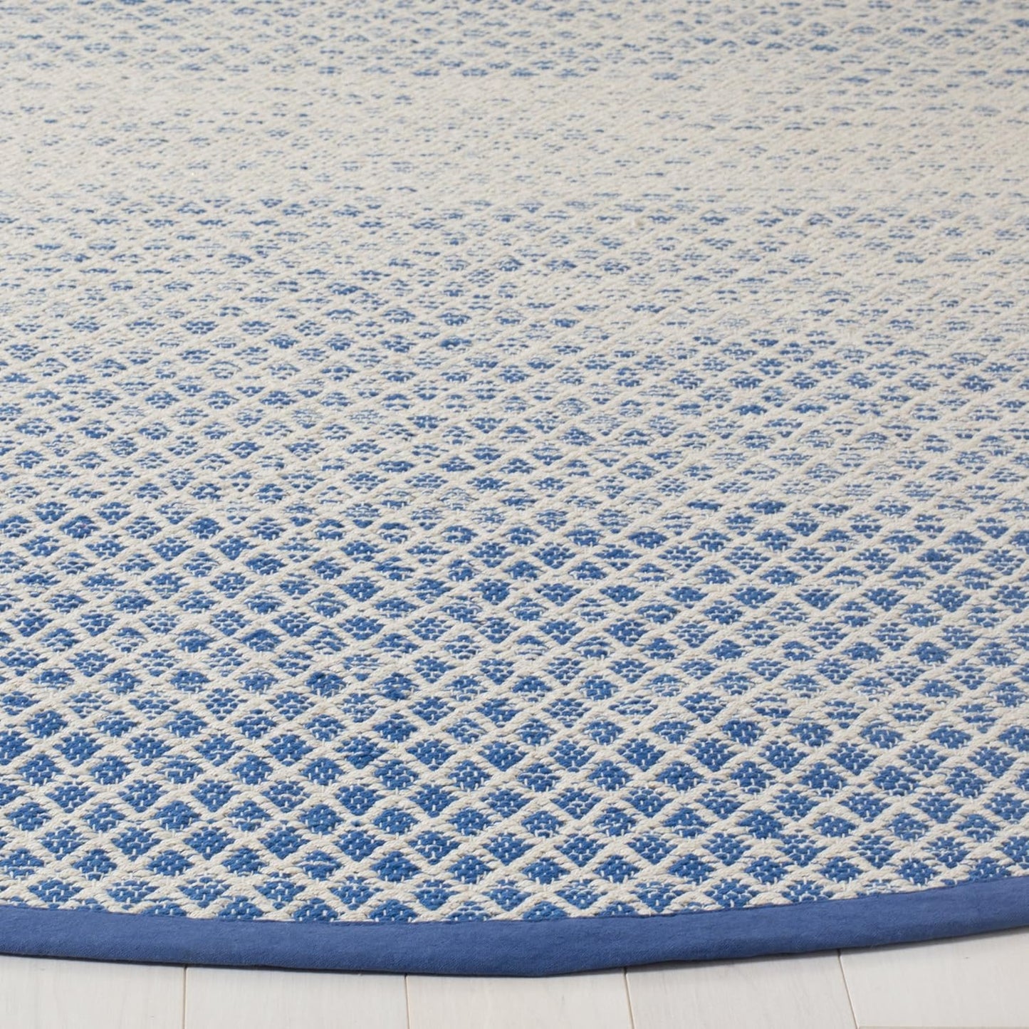 🧵 Safavieh Montauk Handmade Cotton Area Rug – 6' Round, Eco-Friendly Hand-Woven Flatweave, Transitional Pattern in Vibrant Colors – Soft & Durable, 100% Natural Cotton