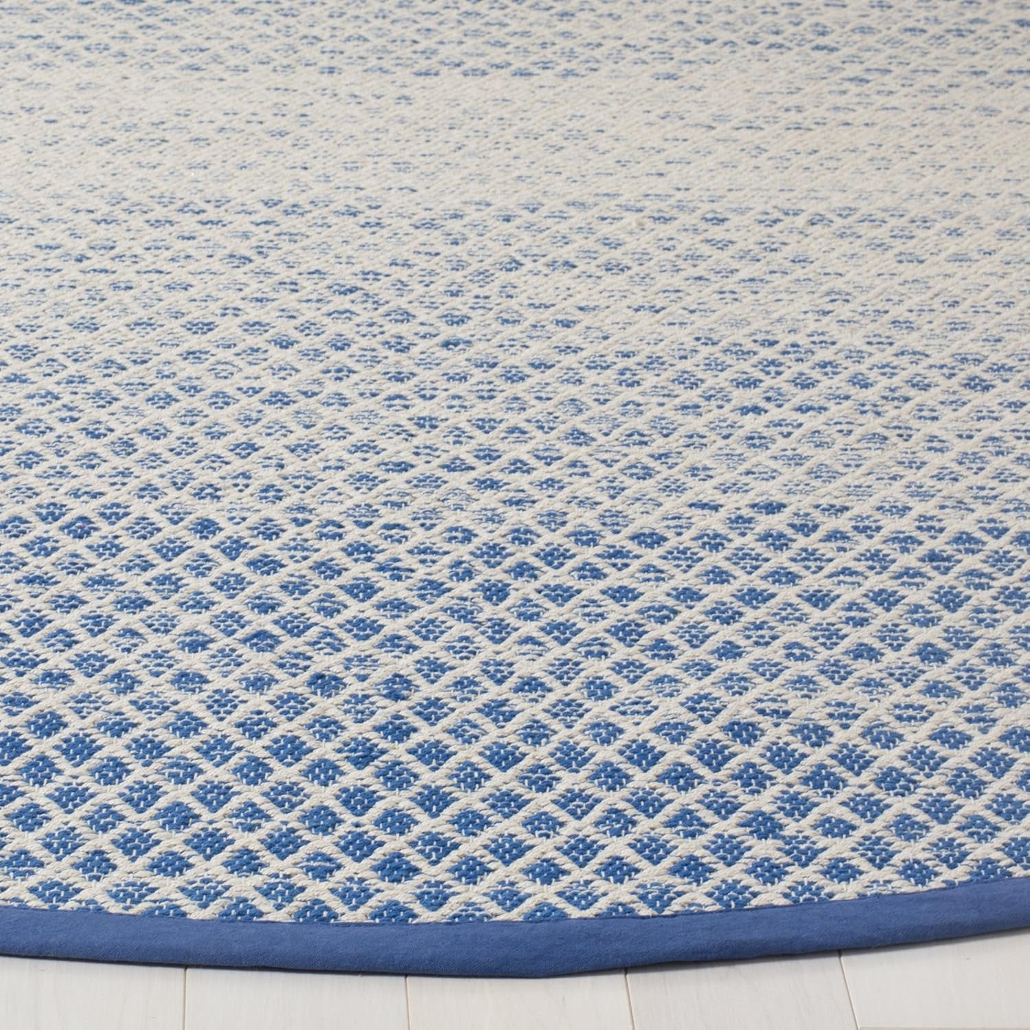 🧵 Safavieh Montauk Handmade Cotton Area Rug – 6' Round, Eco-Friendly Hand-Woven Flatweave, Transitional Pattern in Vibrant Colors – Soft & Durable, 100% Natural Cotton