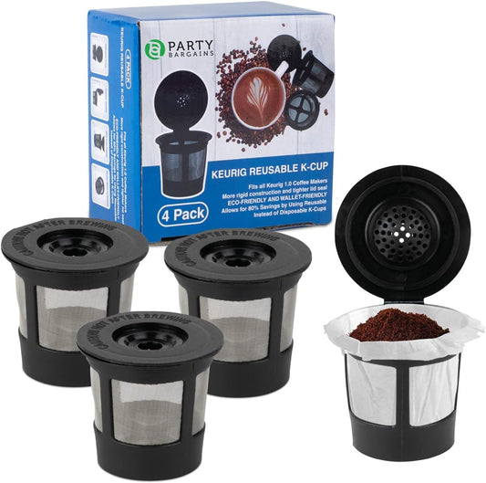 Upgrade Your Brew with Party Bargains Reusable Coffee Cups for 1.0 Brewers