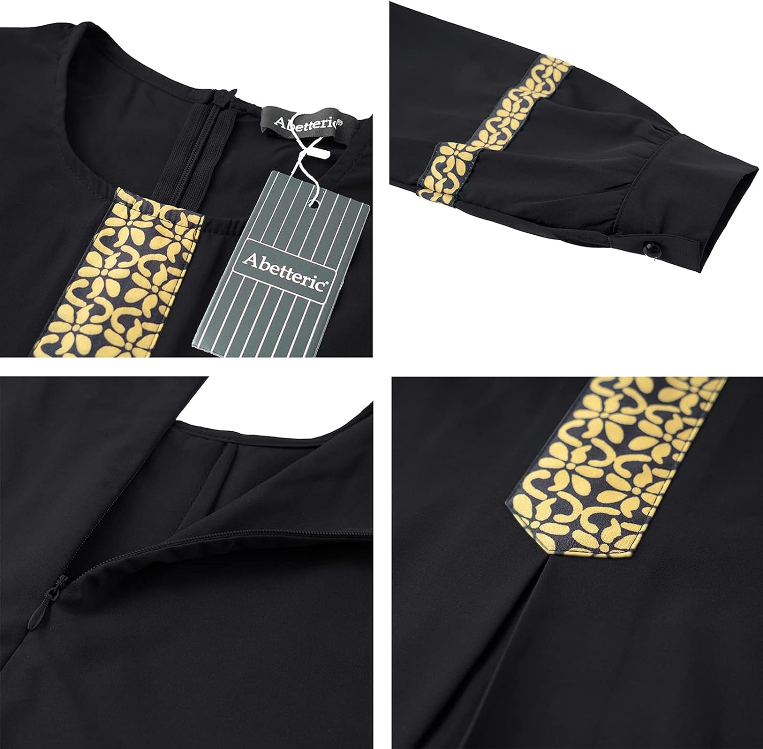 Eterna Bloom Kaftan Abaya Set
