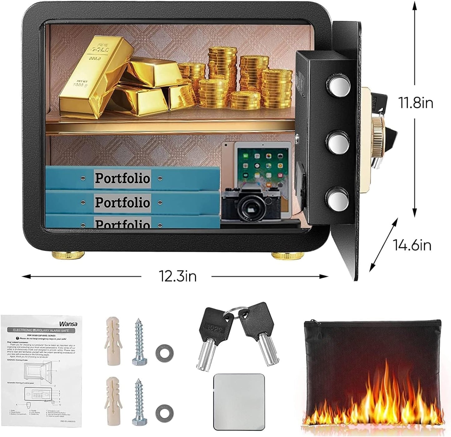Diosmio Biometric Safe – Ultra-Secure, Quick Access & User-Friendly