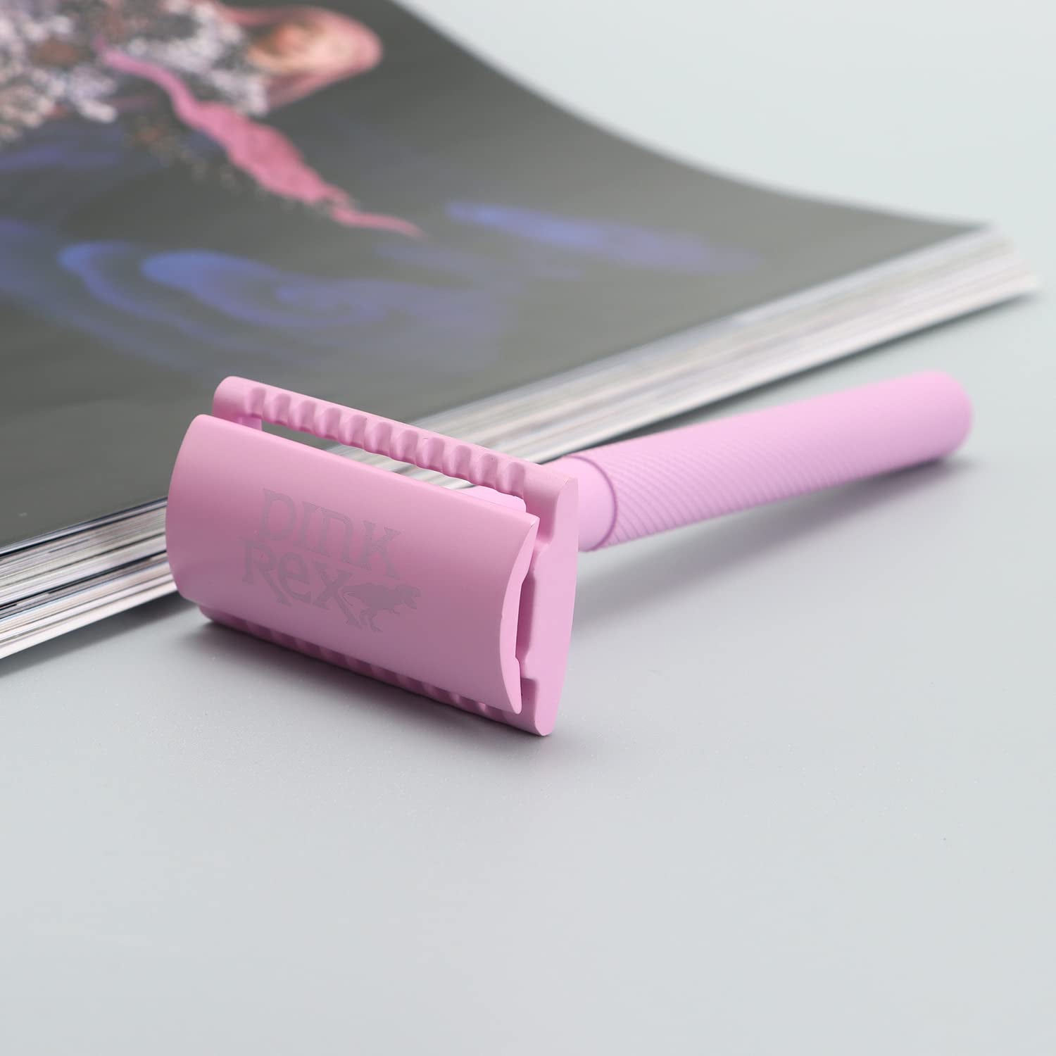 Pink Rex Lavender Metal Safety Razor – Smooth, Comfortable, and Eco-Friendly Shaving