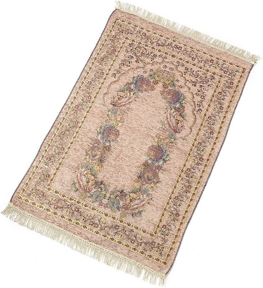 Portable Folding Prayer Mat – Soft Cotton & Polyester Travel Islamic Prayer Rug, Lightweight and Easy to Carry (70 x 110 cm)