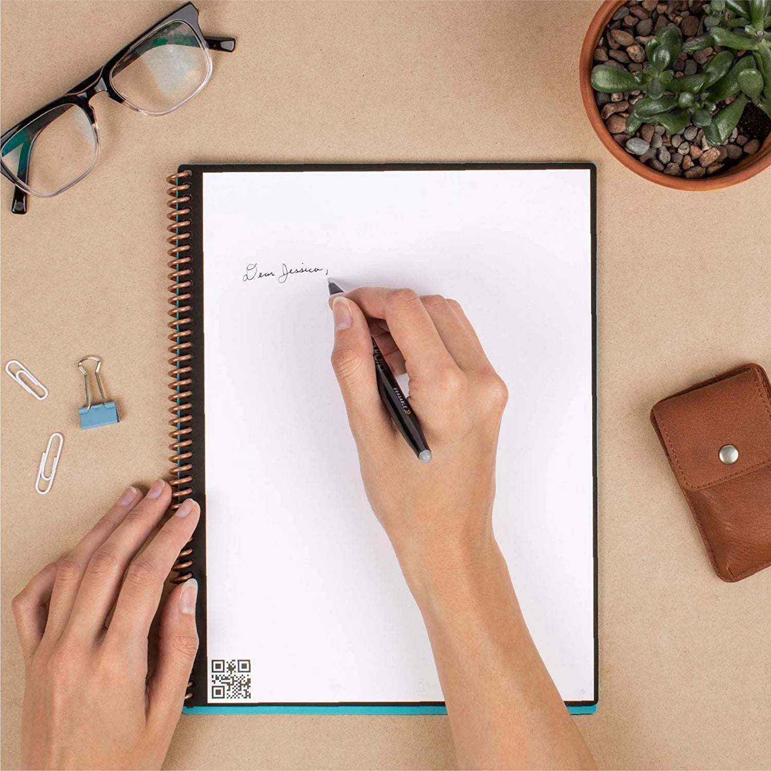 Rocketbook Core Smart Reusable Notebook — Executive Size (6" x 8.8"), Dot-Grid, 36 Pages