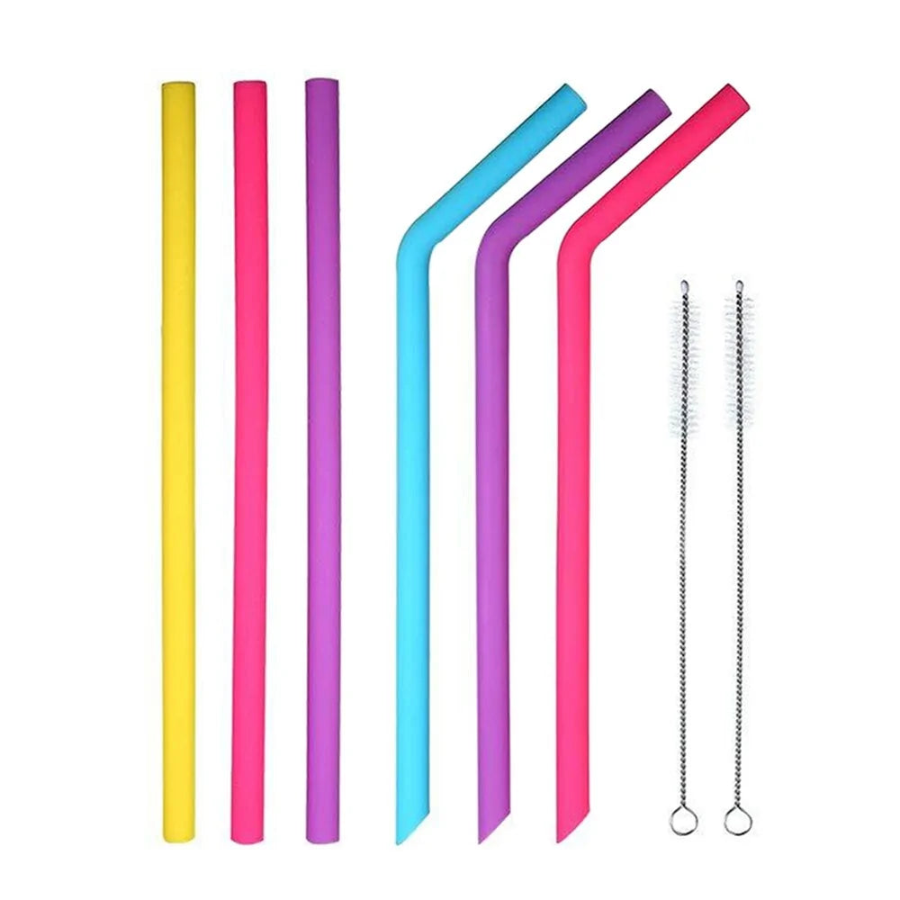 Silicone straws