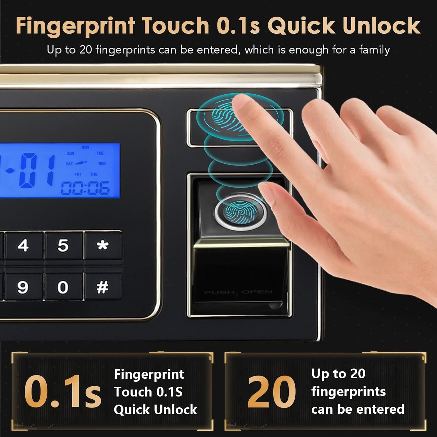 Diosmio Biometric Safe – Ultra-Secure, Quick Access & User-Friendly