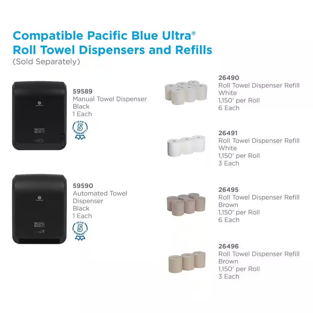 Pacific Blue Ultra™ Roll Paper Towels – 3-Pack