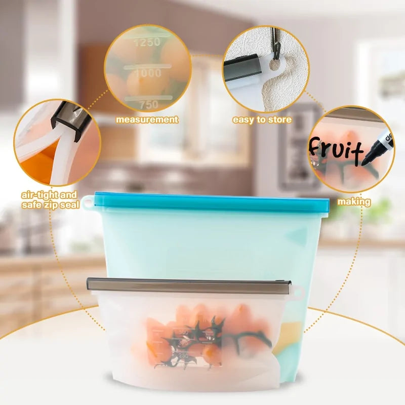 Reusable Silicone Food Bag