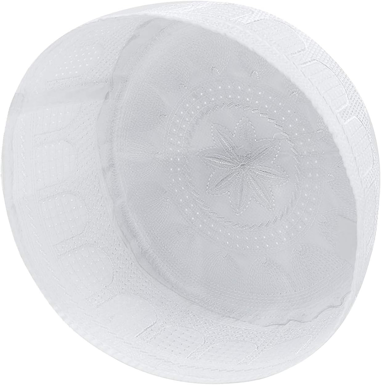 Men’s Muslim Prayer Kufi Hat – Embroidered Islamic Beanie Skull Cap, Traditional Kofia Topi, Lightweight Sun Hat