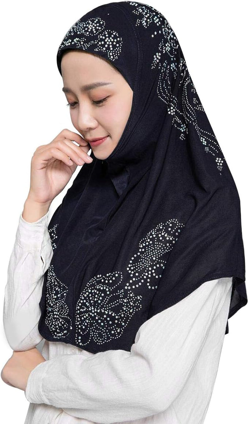 Girls’ Floral Hijab Scarf – Soft, Stylish & Versatile