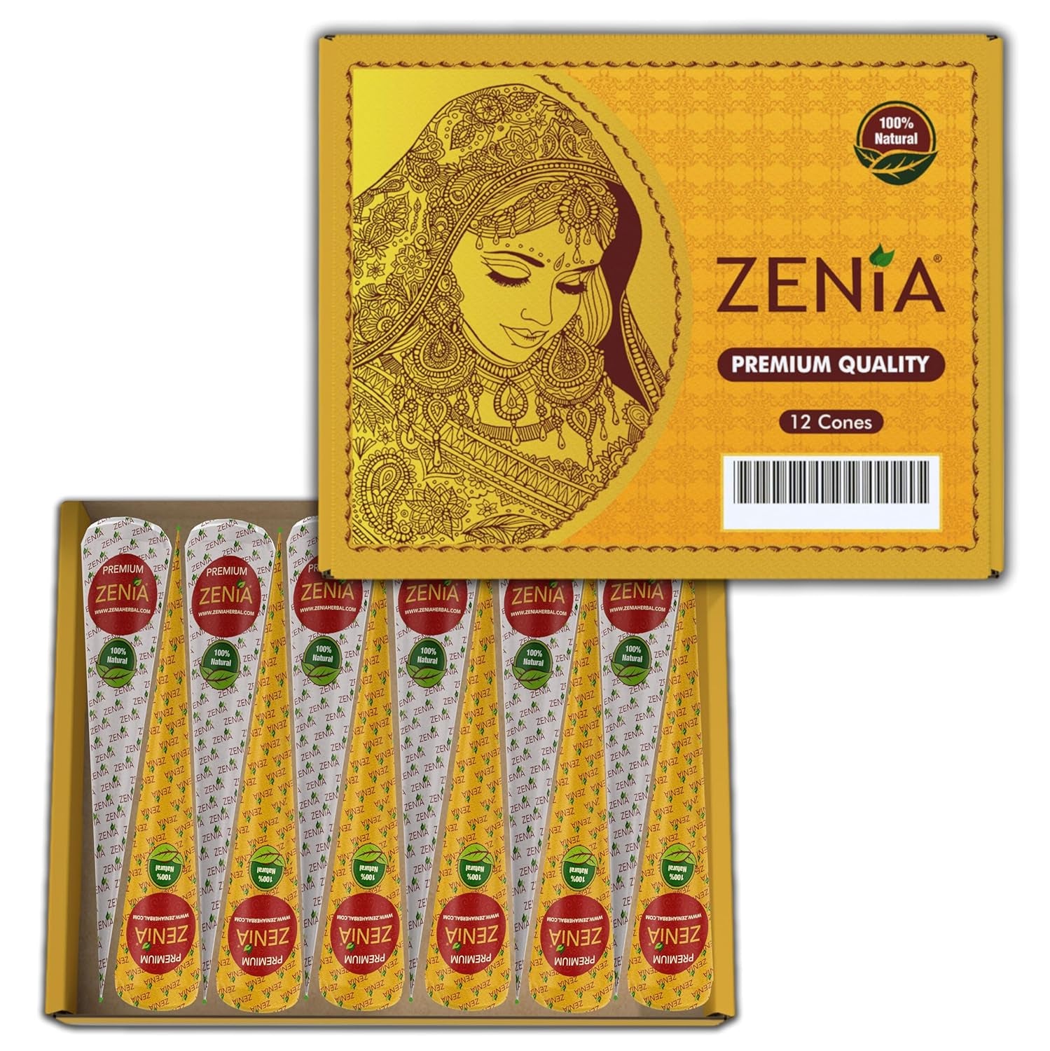 All-Natural Ready-to-Use Henna Hair Color Paste – Multipurpose Henna Cones