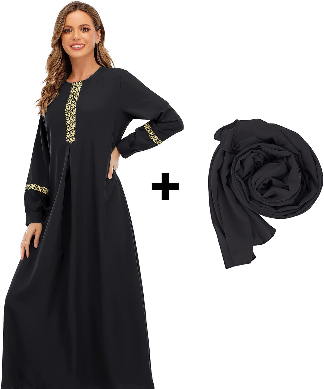 Eterna Bloom Kaftan Abaya Set