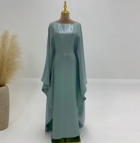 Satin Butterfly Abaya