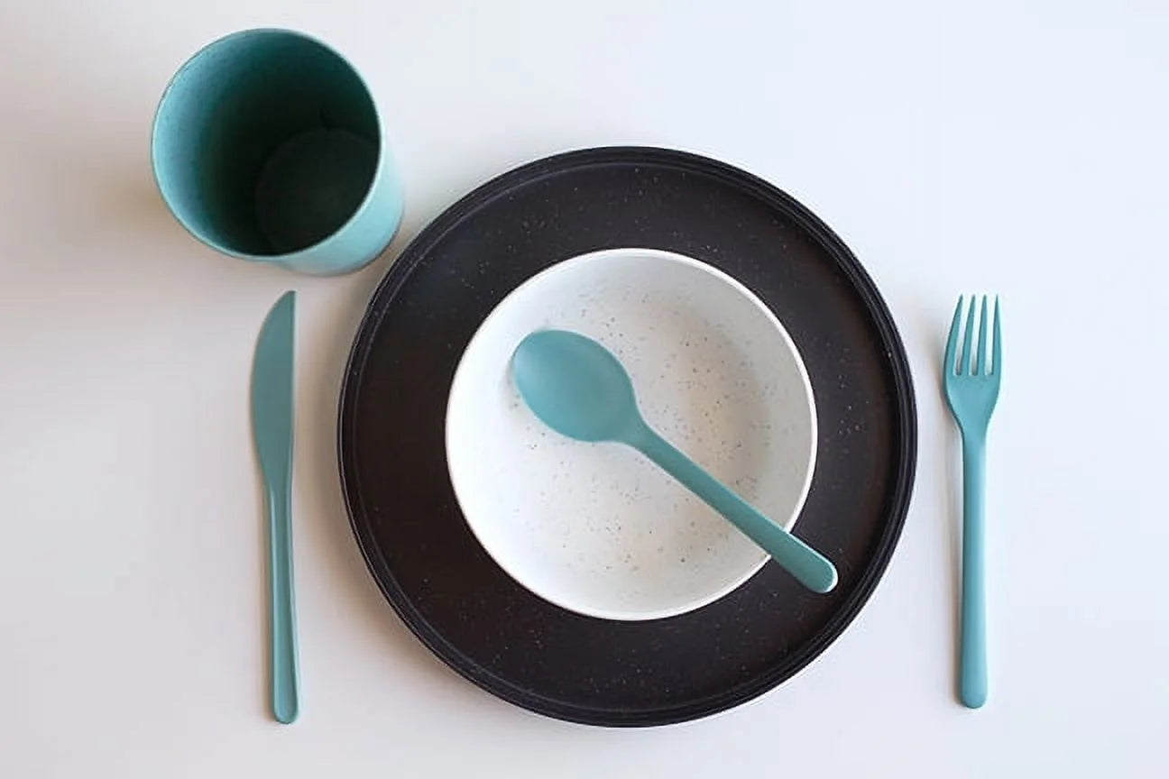 Mainstays 28-Piece Eco-Friendly Recycled Plastic Dinnerware Set