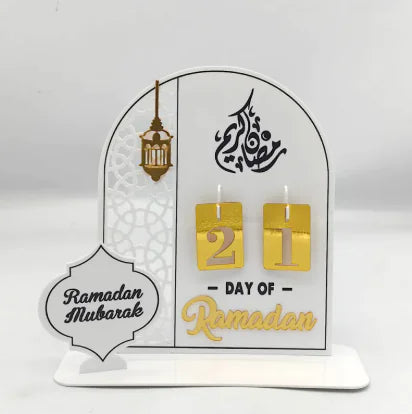 Acrylic 3D Celebration Clock Ramadan