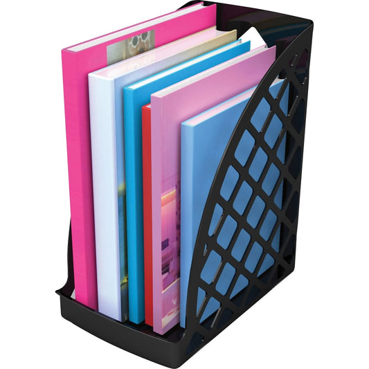 Deflecto Recycled Plastic Magazine File – Black