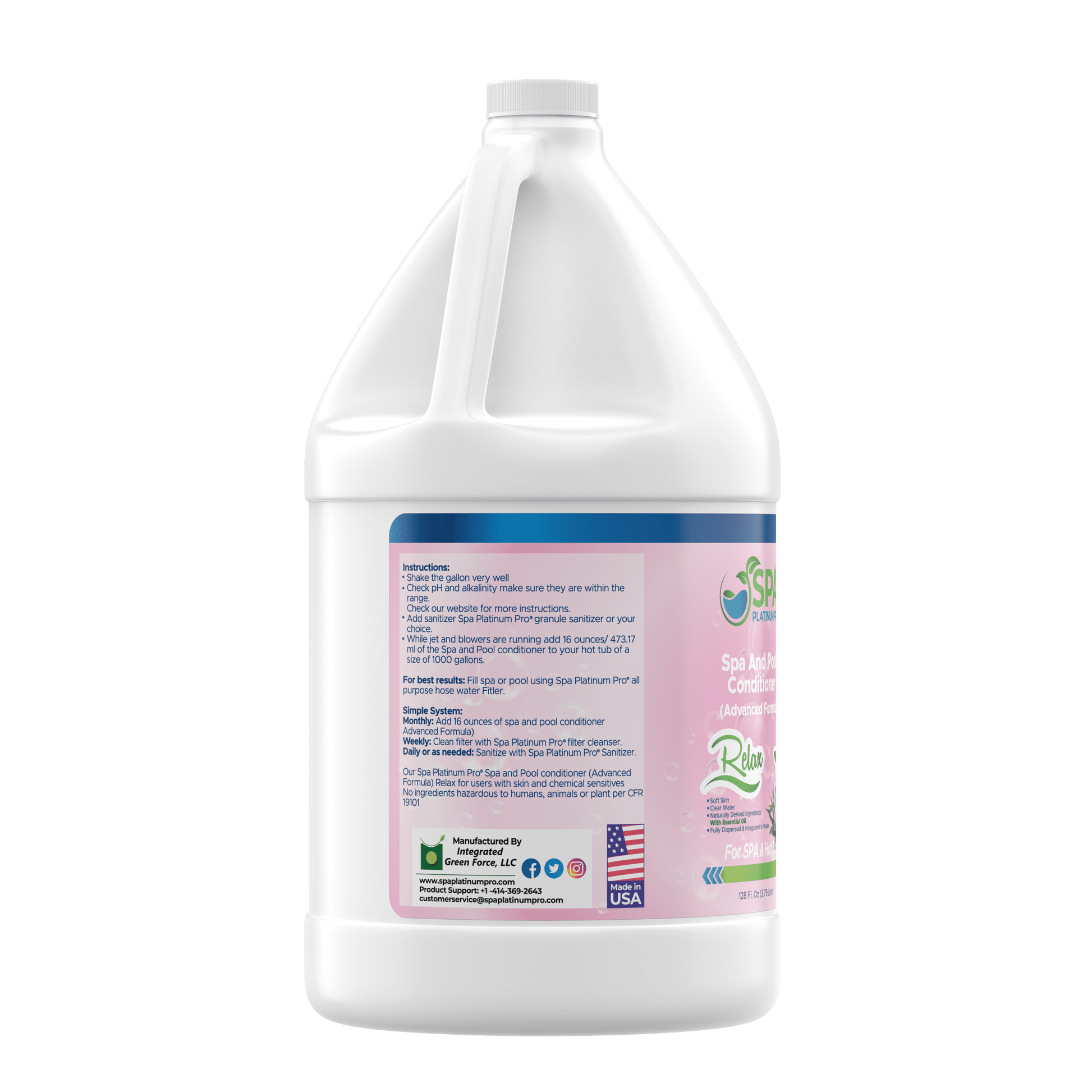 4-in-1 Water Treatment & Conditioner for Spas, Hot Tubs & Pools | 128 fl oz