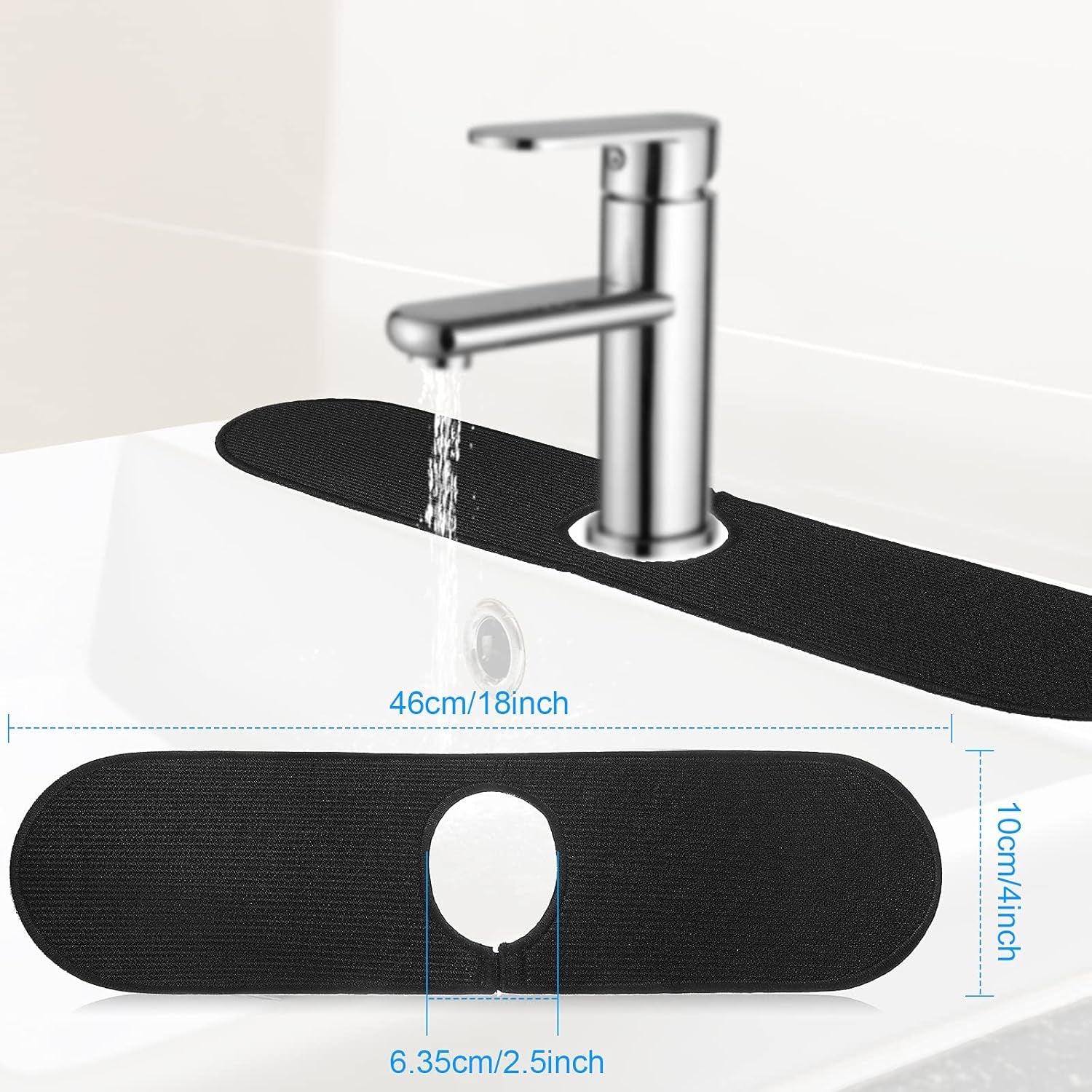 Wrap-Around Cleaning Cloth Faucet Pad – Keeps Sink Counters Dry & Clean