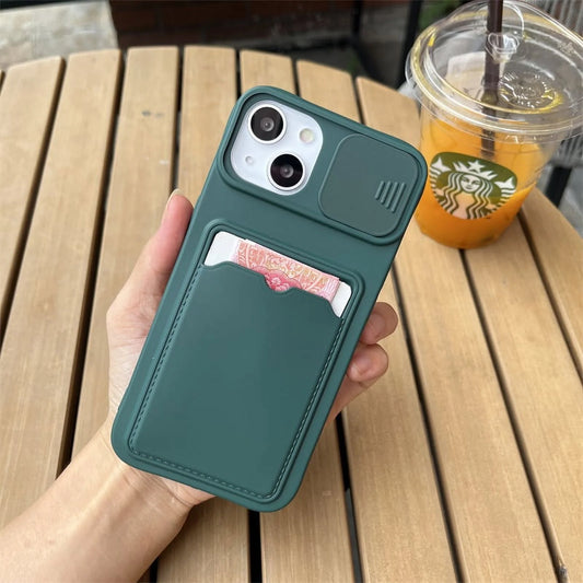 📱 Xeber Slide Camera Protection Wallet Phone Case