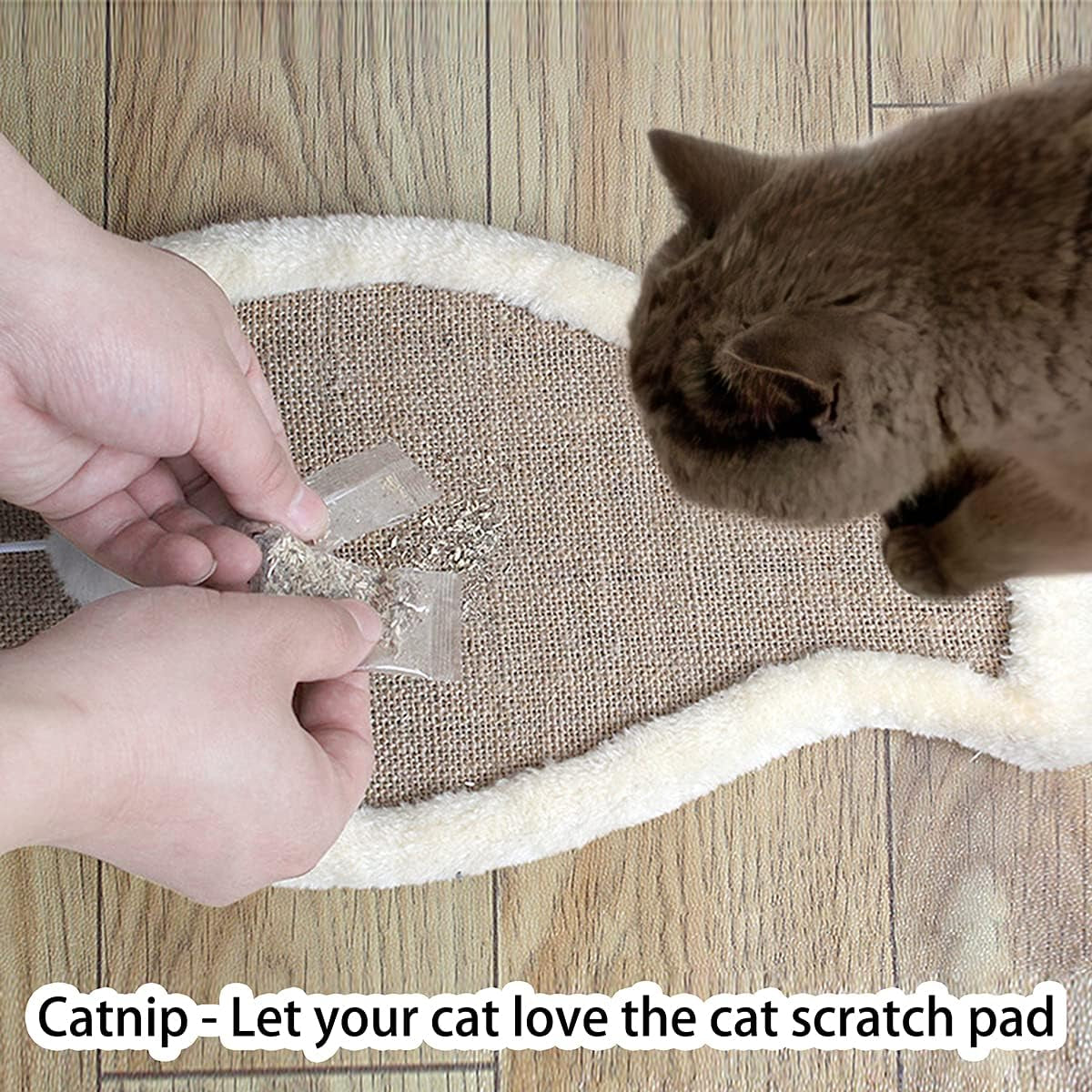 Cat Scratch Pad,Natural Sisal Scratcher Board,Eco-Friendly Cat Scratching Post Floor or Wall ,Furniture Scratch Deterrent Accessories