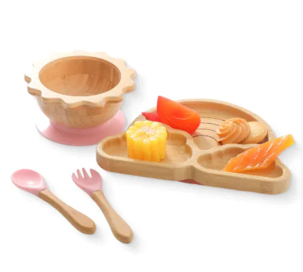 Nordic Style Baby Bamboo Tableware