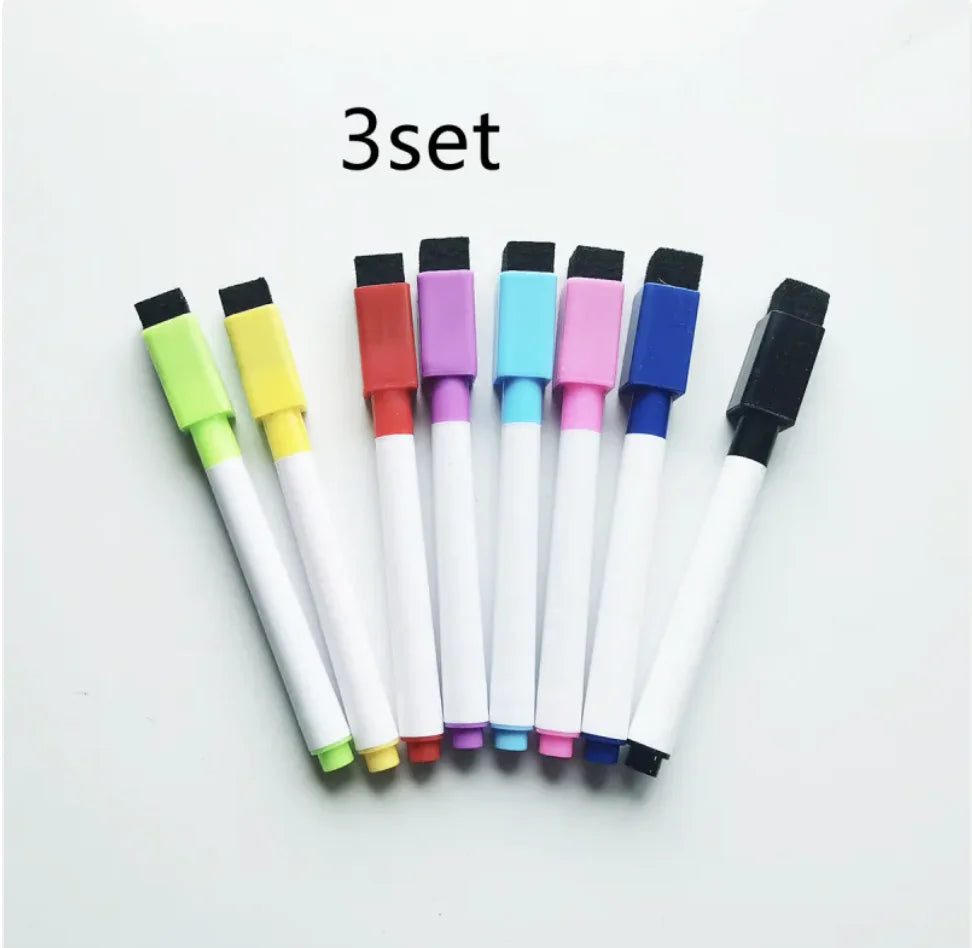 Eco-Friendly Whiteboard Markers with Eraser