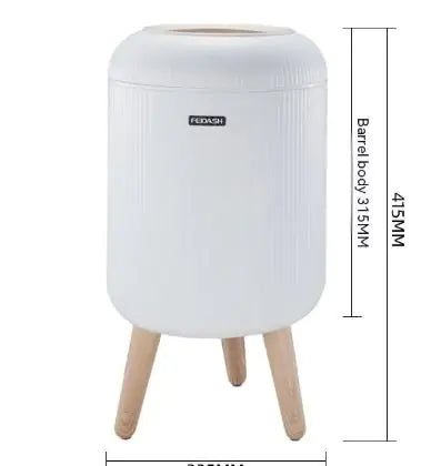 High-leg Striped Large Capacity Press Pop-up Trash Can