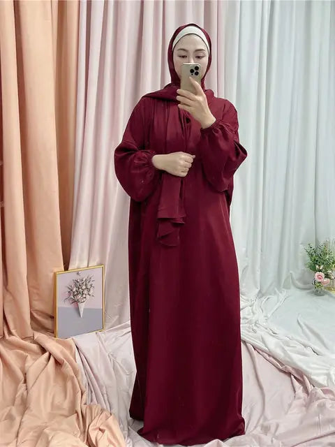 Hooded Abaya Long Dresses Women