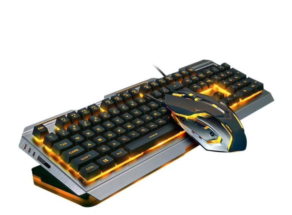 Mechanical Feel Gaming Keyboard and Mouse Set