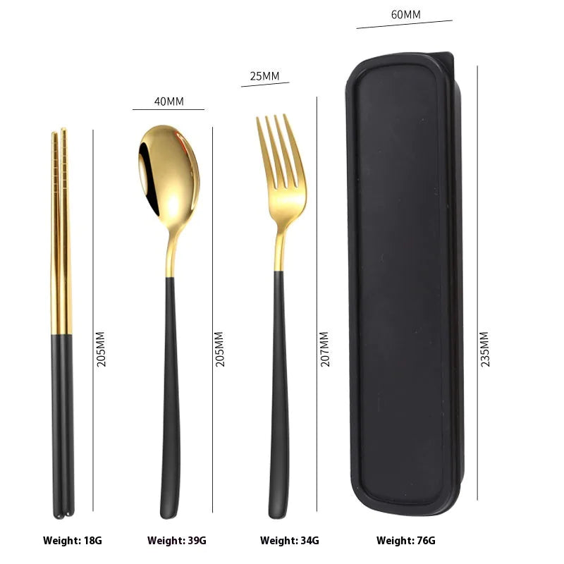 Portable Stainless Steel Cutlery Set