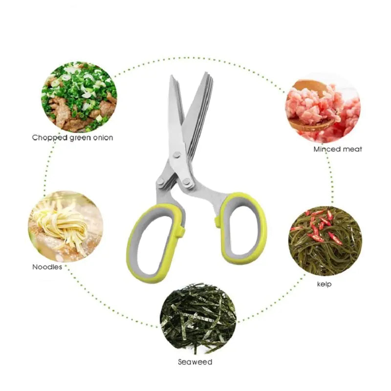 Multi-Functional Stainless Steel Scissors