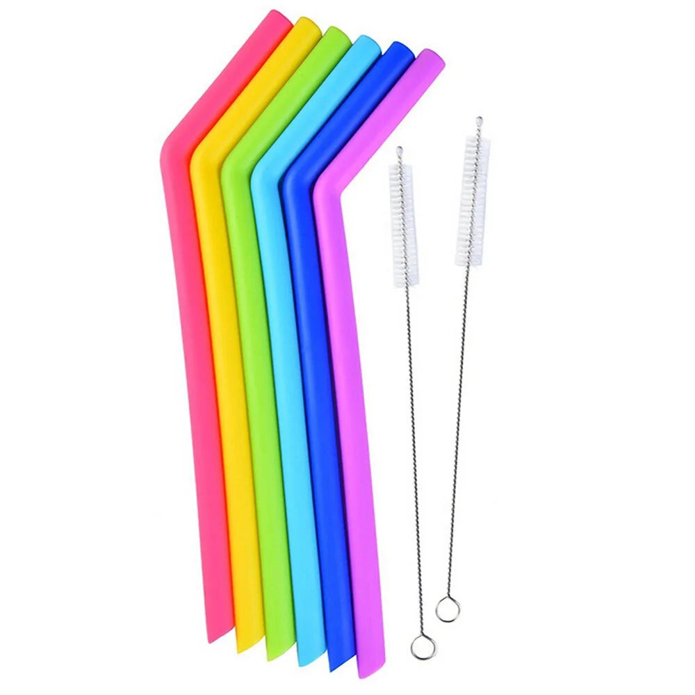 Silicone straws